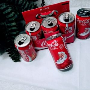 Coca Cola Vintage Santa Clause cans